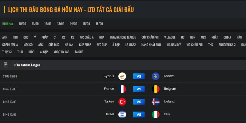 Lịch Thi Đấu - Thông Tin Mới Nhất Tại Website Cakhiatv 4 Những bước đơn giản để người xem theo dõi lịch thi đấu hiệu quả